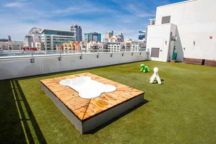 SYNLawn Green Bay artificial grass for Roof top applications